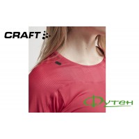 Футболка женская Craft SHADE LS HOOD TEE W jam