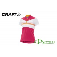 Джерсі жіноча Craft AB LOOSEFIT JERSEY hibiscus/white/tiger