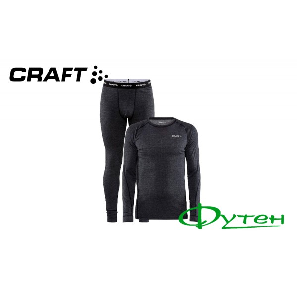 Термобелье Craft CORE WOOL MERINO SET MAN 998000 black melange