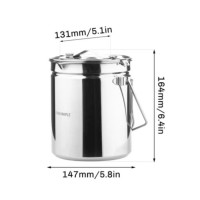 Котелок Fire Maple ANTARCTI POT из нержавеющей стали, 1,2L