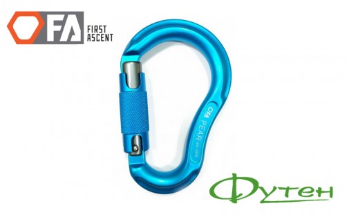 Карабин First Ascent PEAR 24 kN blue