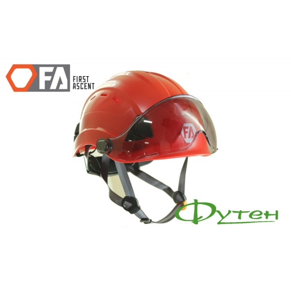 Каска First Ascent VYSOTNIK VISOR red