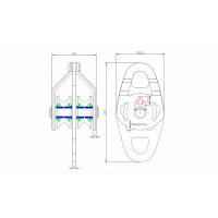 Блок-ролик First Ascent TWIN (FA 1411) black