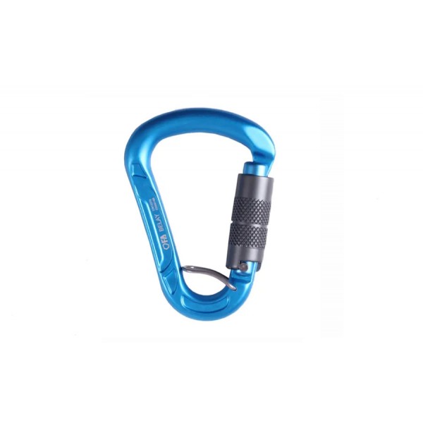 Карабін First Ascent BELAY light blue