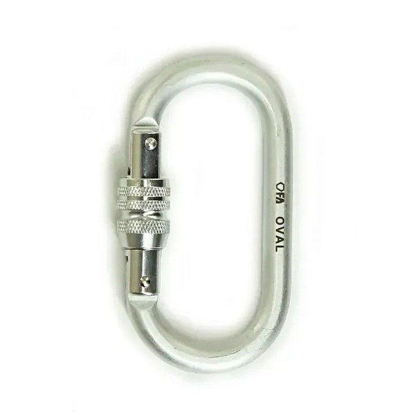 Стальной карабин First Ascent FA OVAL 23 kN
