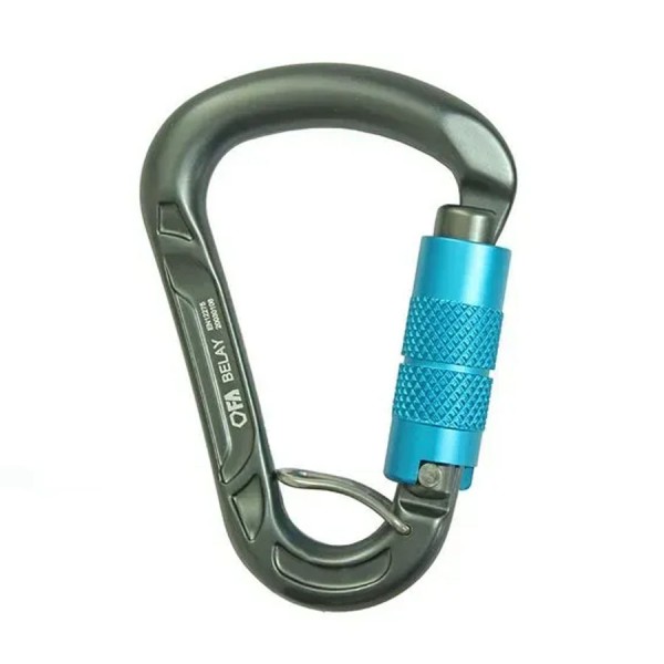 Карабин First Ascent BELAY grey
