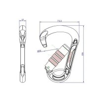 Карабин First Ascent BELAY grey