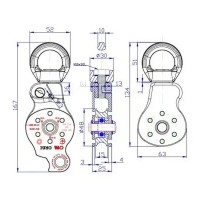 Ролик c вертлюгом First Ascent ORBI (FA 1412)