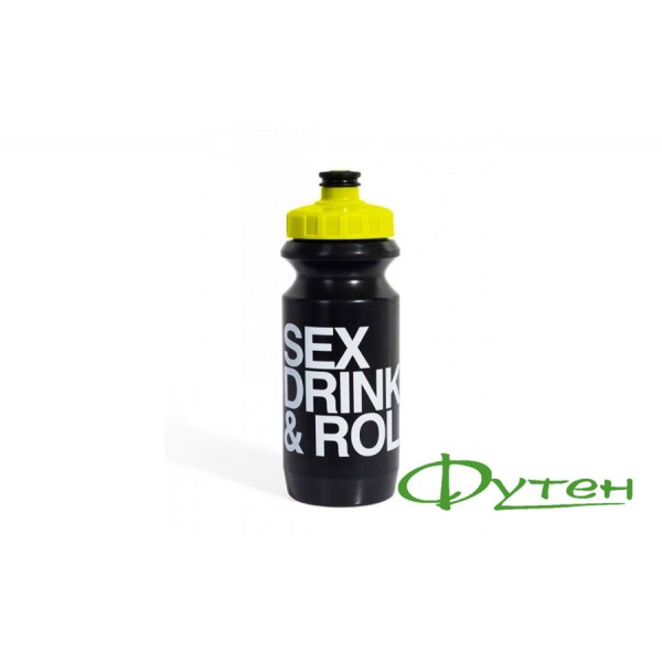 Фляга Green Cycle Sex Drink & Roll black /yellow 0,6 л