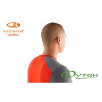 Футболка Icebreaker SPHERE LS CREWE MEN chili red/timberwolf