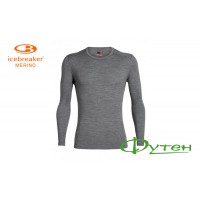 Термоблуза мужская Icebreaker TECH LS CREWE MEN gritstone heather