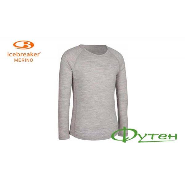 Термоблуза детская Icebreaker KIDS OASIS LS CREWE gritstone heather