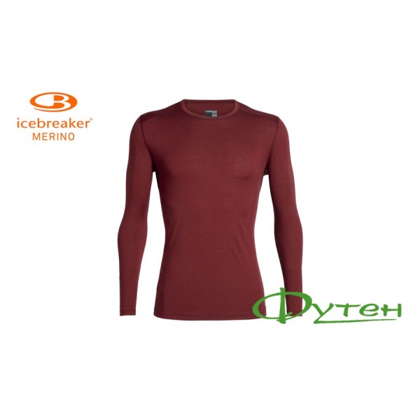 Термоблуза мужская Icebreaker OASIS LS CREWE MEN cabernet