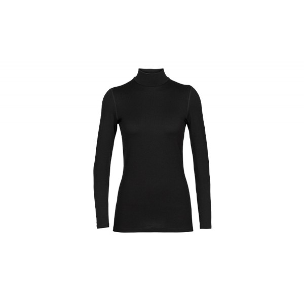 Термоблуза женская Icebreaker TECH LS TURTLENECK WMN black