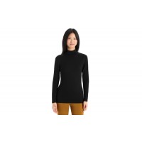 Термоблуза женская Icebreaker TECH LS TURTLENECK WMN black