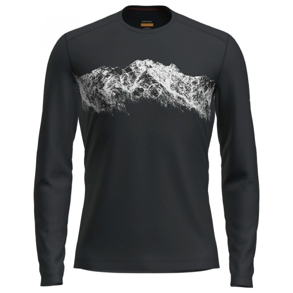 Блуза мужская Icebreaker OASIS LS CREWE MEN REMARKABLES black