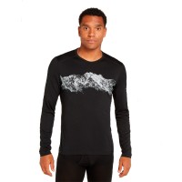 Блуза мужская Icebreaker OASIS LS CREWE MEN REMARKABLES black