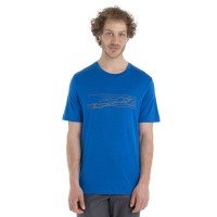 Футболка Icebreaker TECH LITE II SS TEE SKI MEN lazurit