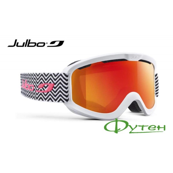 Лижна маска Julbo JUNE white/black tweed/orange cat 3