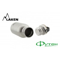 Фляга Laken BASIC STEEL BOTTLE 1L bamboo cap silver