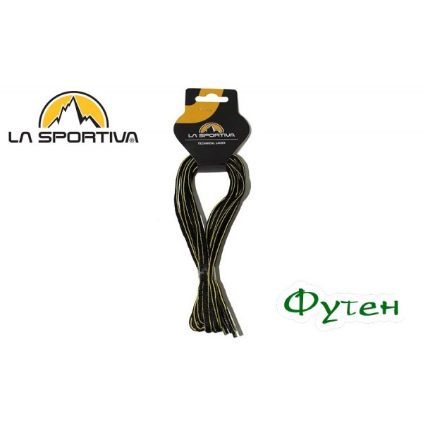 Шнурки LaSportiva MOUNTAIN RUNNING LACES (39SBY) black/yellow 132/52cm