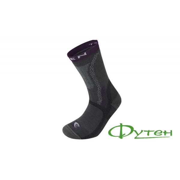 Термоноски женские Lorpen T3HTW HEAVY TREKKER charcoal/plum