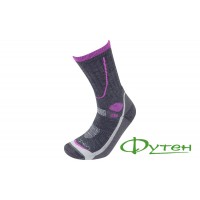 Термоноски женские Lorpen T3MWH MIDWEIGHT HIKER black/purple