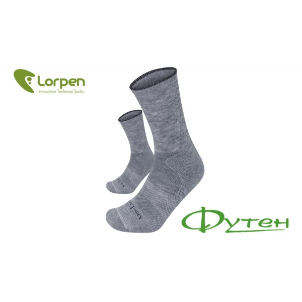 Носки треккинговые Lorpen MERINO WOOL Hiker 2-pack grey