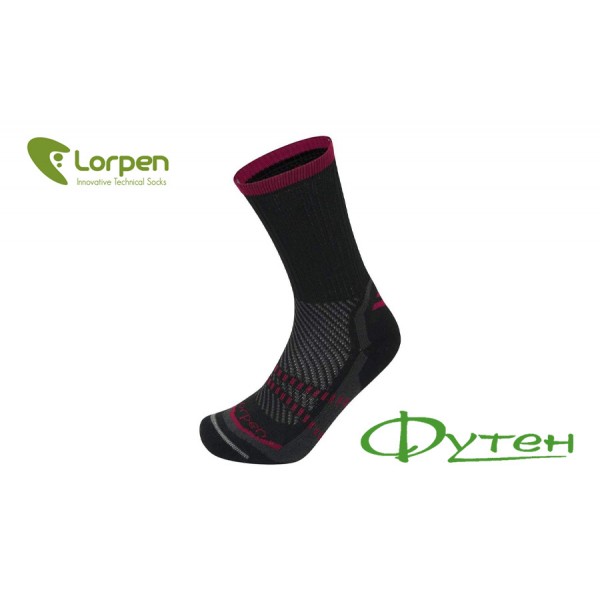 Термоноски Lorpen TTPN TREKKING THERMOLITE black/dark red