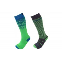 Термоноски лыжные детские Lorpen MERINO WOOL Ski 2-pack combo green