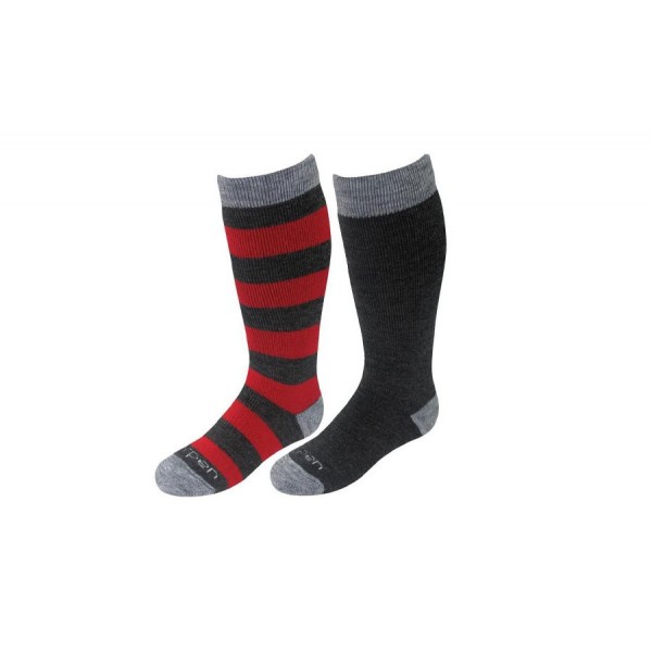 Шкарпетки лижні дитячі 2 пари в комплекті Lorpen MERINO WOOL Ski 2-pack combo red-grey