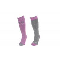 Носки лыжные детские Lorpen MERINO WOOL Ski 2-pack combo orchid-grey