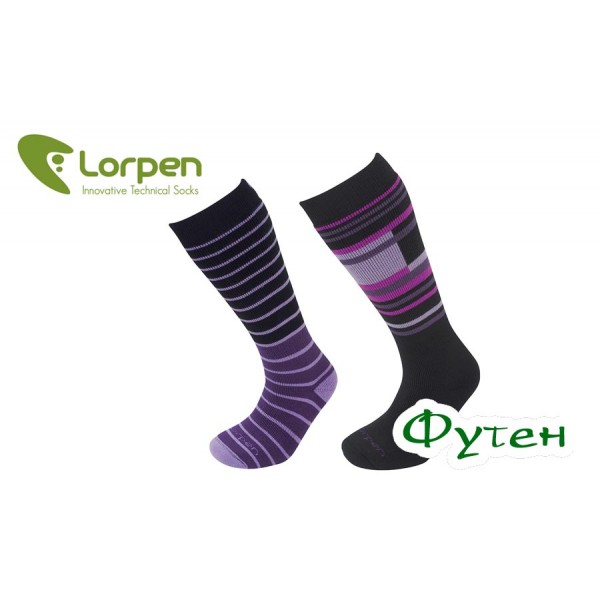 Термоноски женские Lorpen S2WL SKI-SNOWBOARD 2-Pack feminine black