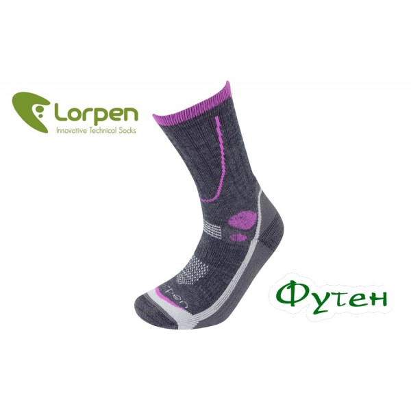 Термоноски женские Lorpen T3MWH MIDWEIGHT HIKER Women charcoal