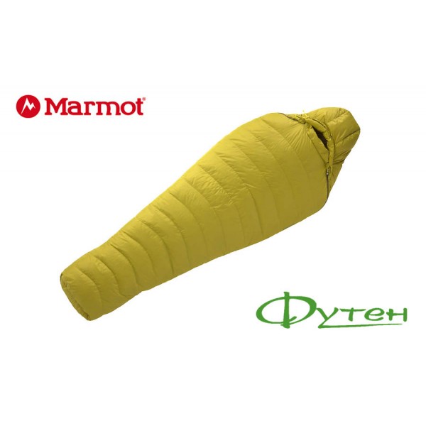 Спальный мешок Marmot Hydrogen Long dark citron/olive левый