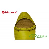 Спальный мешок Marmot Hydrogen Long dark citron/olive левый