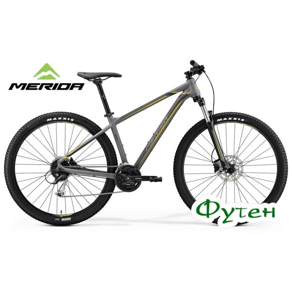 Велосипед Merida 29 BIG.NINE 100 matt grey (yellow/dark grey)