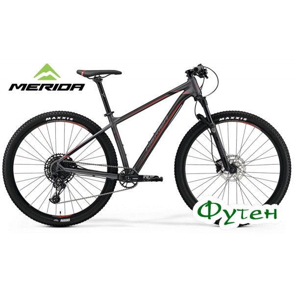 Велосипед Merida BIG.NINE 600 matt dark silver (black/red)