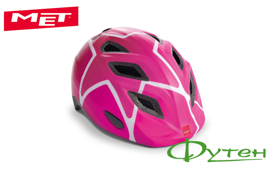 Велошлем Met GENIO pink stars/glossy