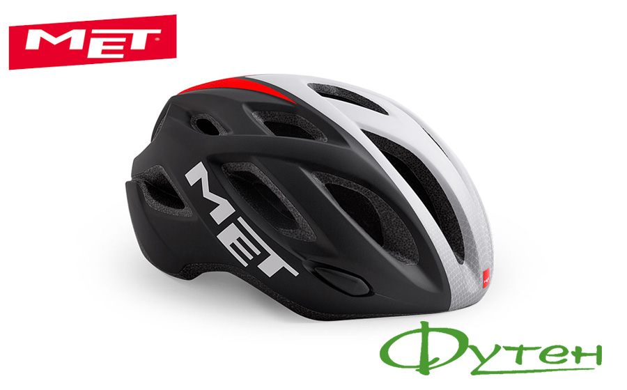 Шлем велосипедный Met IDOLO black/white/red panels