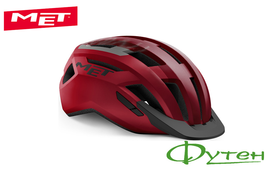 Велосипедный шлем Met ALLROAD red black/matt