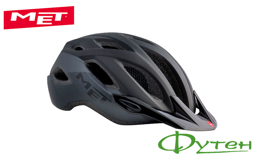 Шлем велосипедный Met CROSSOVER matt black/black