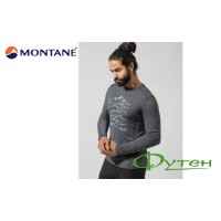 Термоблуза Montane PRIMINO 140 7 SUMMITS LONG SLEEVE T-SHIRT black