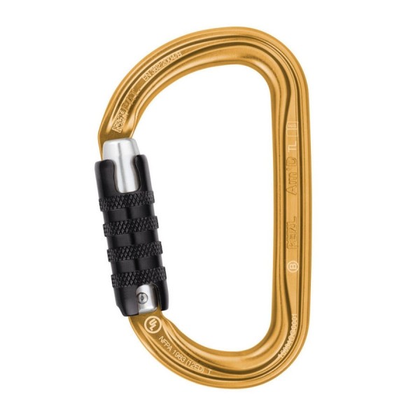 Карабін Petzl Am'D triact-lock gold Карабін Petzl Am'D triact-lock gold