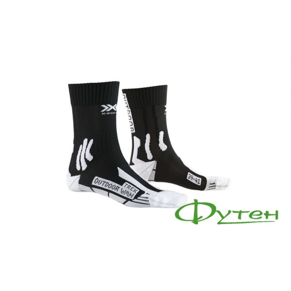 Термоноски женские X-socks TREK OUTDOOR WOMEN opal black/arctic white