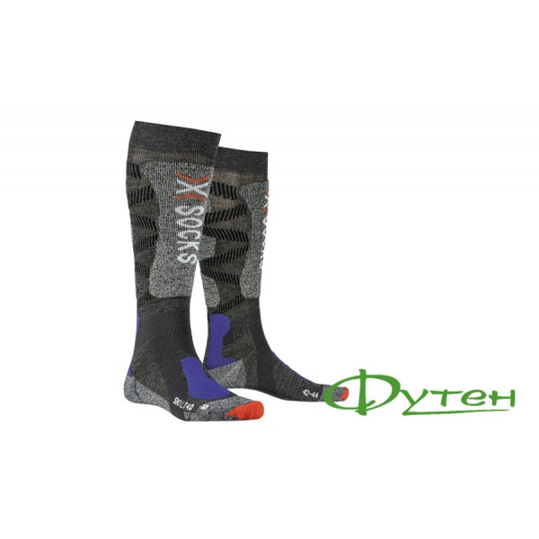 Термошкарпетки лижні X-socks SKI LT 4.0 anthracite melange/stone grey melange