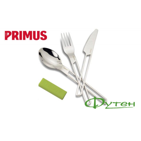 Ложка виделка ніж Primus LEISURE CUTLERY leaf green