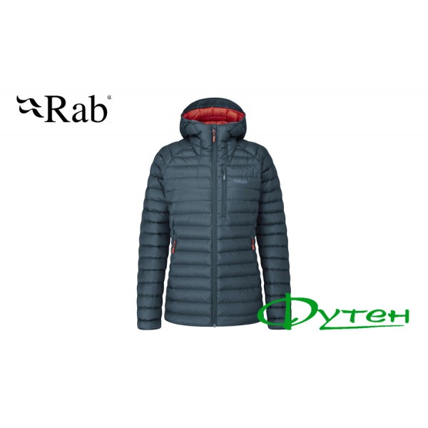 Куртка жіноча RAB MICROLIGHT ALPINE Long JACKET Wmns orion blue