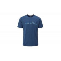 Футболка RAB MANTLE TESSALATE TEE (QBL-57) nightfall blue