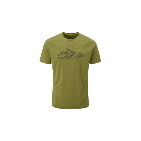 Футболка RAB MANTLE MOUNTAIN TEE chlorite green marl